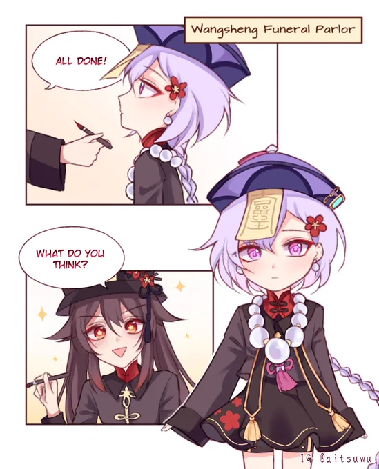I need some wholesome interaction between these two💜❤️
#GenshinImpact #Qiqi #hutao 