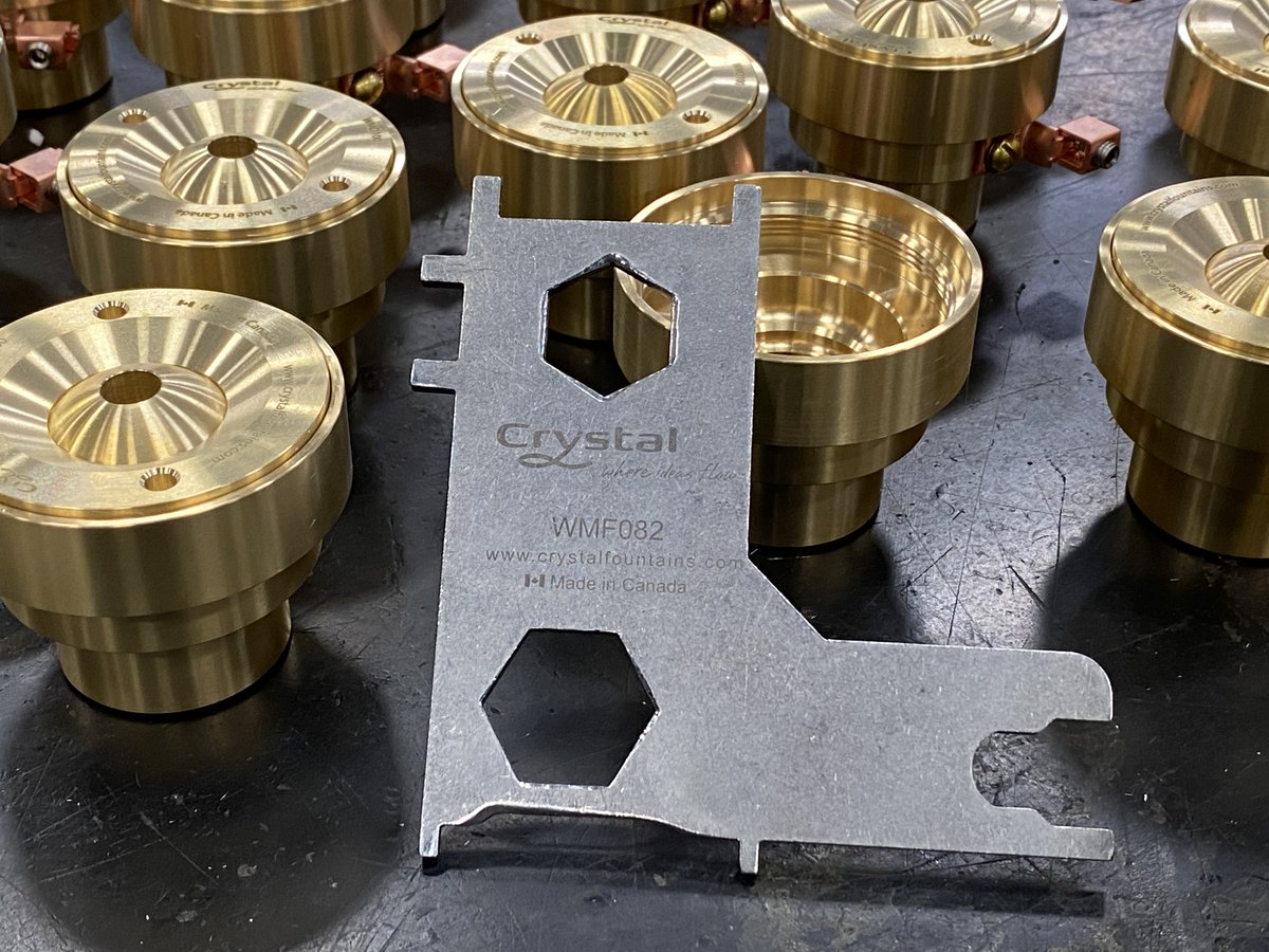 We spent the day making Stream Jets to stock up for our #pool Spring Promo. If you're a pool contractor, this is for you! We are ready for your order. Contact cfsales@crystalfountains.com for more.

#Humpday #canadianmade #canadianbusiness