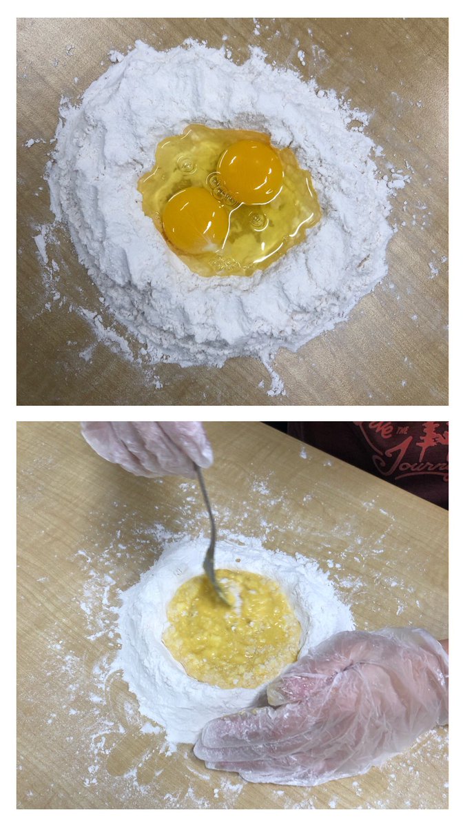 mmeseiling's tweet photo. My Grade 9s impressed today with their homemade pasta and parmesan pesto sauce lab! #KCIFamilyStudies #KCI https://t.co/Y1u1M8hmRS