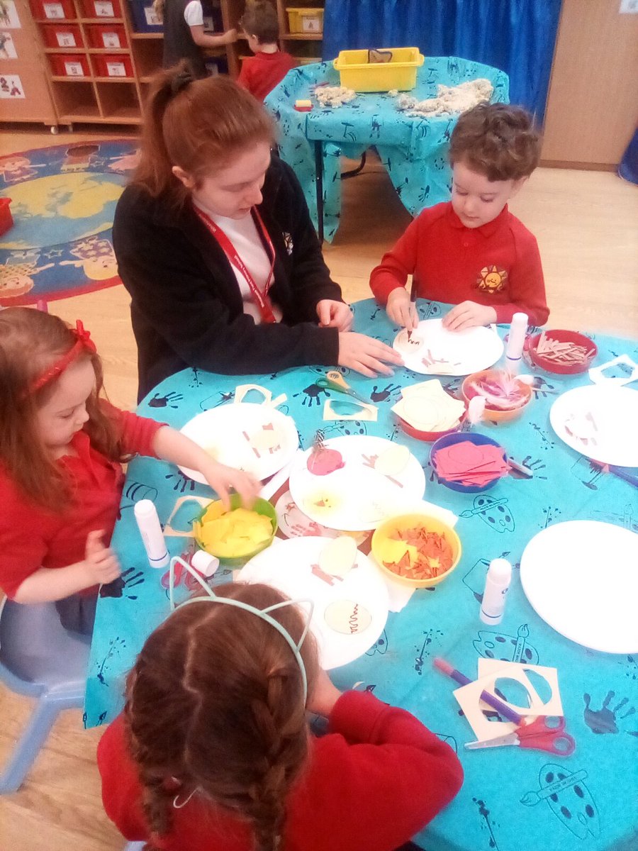 WhetstoneNurs's tweet photo. Nursery have been learning about the life cycle of a chicken today. We did lots of cutting and sticking to make our own collages. The children were brilliant at explaining what happens. https://t.co/ML7w3b2Xc5