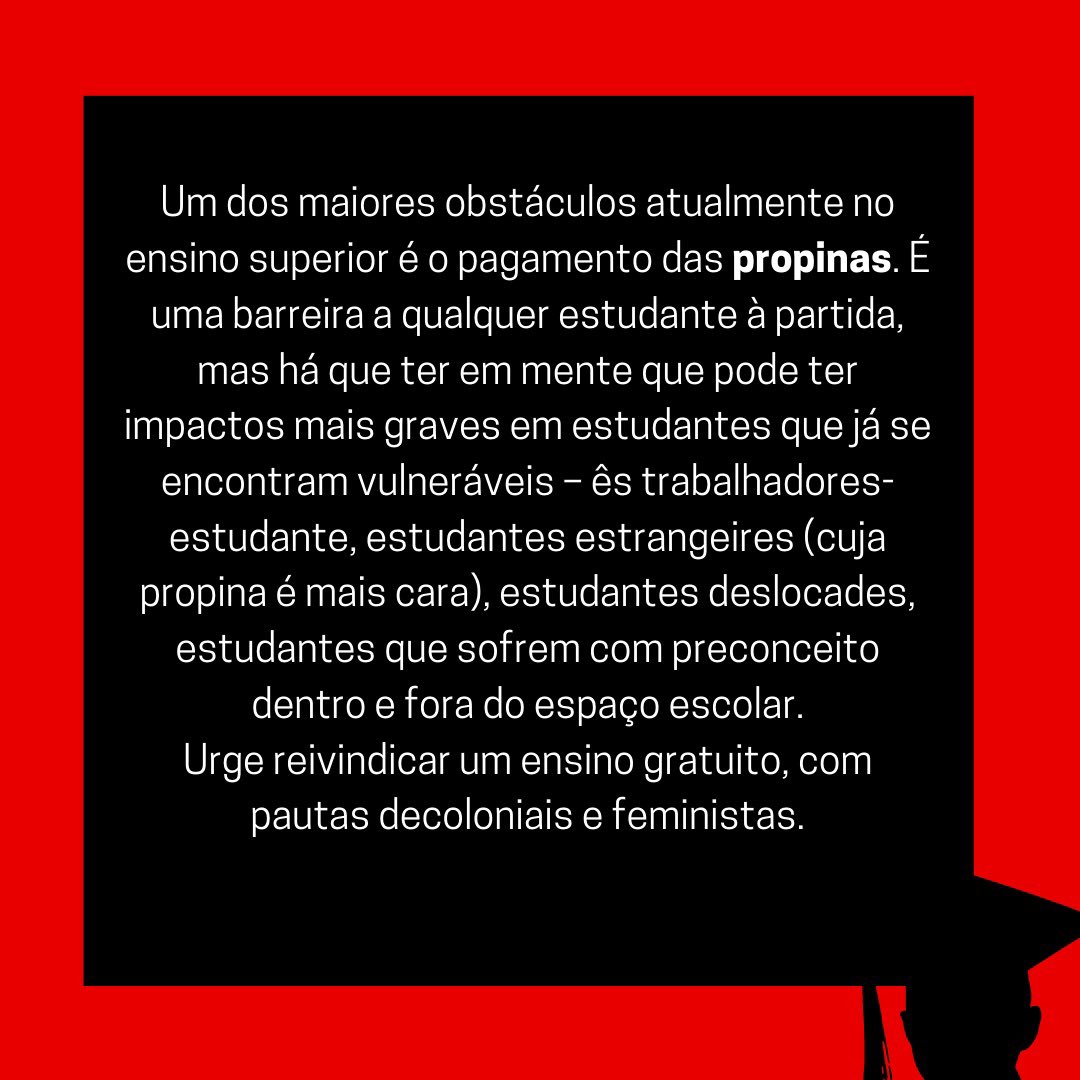 ncantifaiscte's tweet photo. Sobre o dia do estudante, o Núcleo Antifascista do ISCTE reafirma-se como reivindicador se um sistema sem propinas! Por um ensino para todes! https://t.co/dLKfeYsJ9R