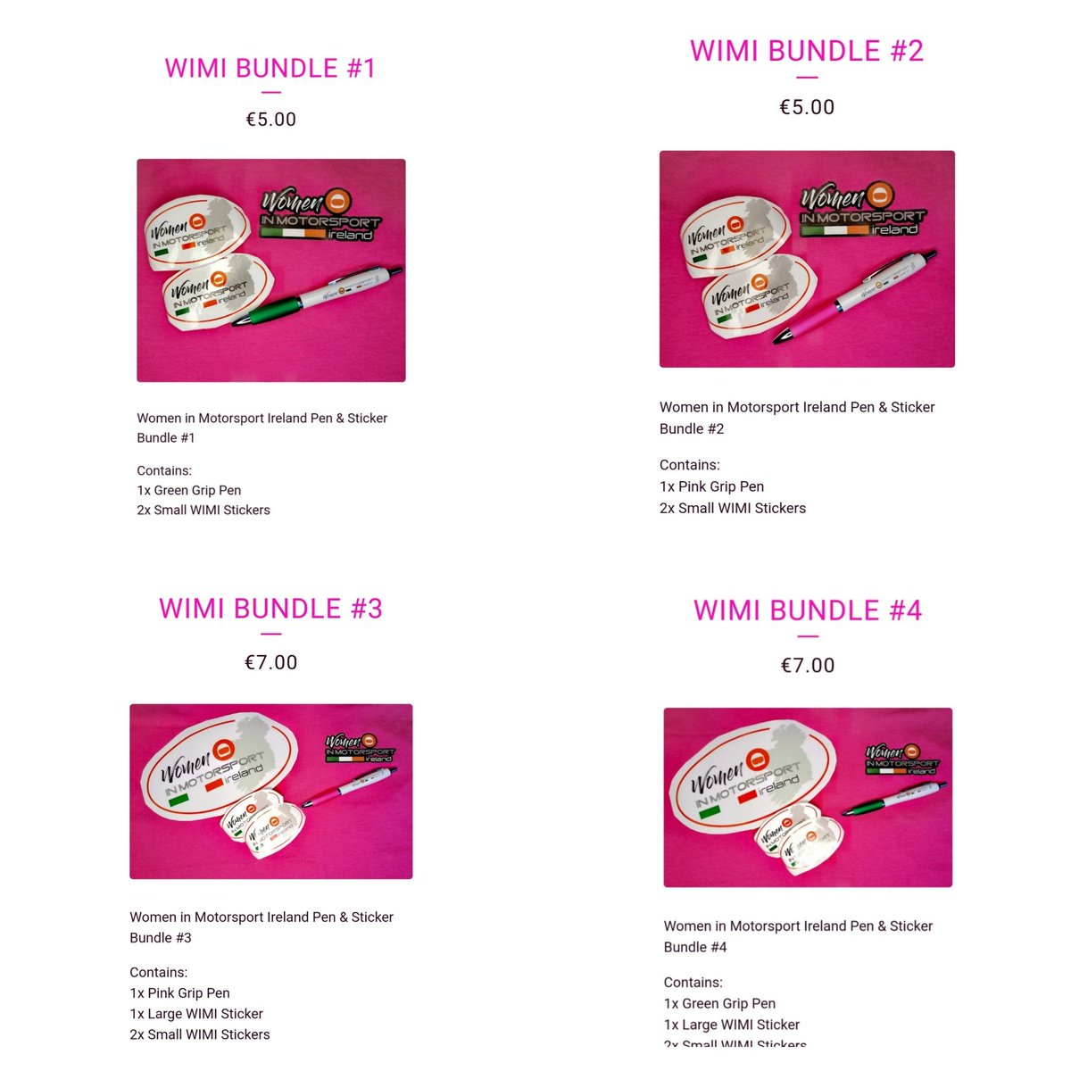 ✨New Product Launch✨
We're delighted to start launching our new #WIMI Stationery Range and our new Bundles!
Check them out at➡️ 
womeninmotorsportireland.bigcartel.com