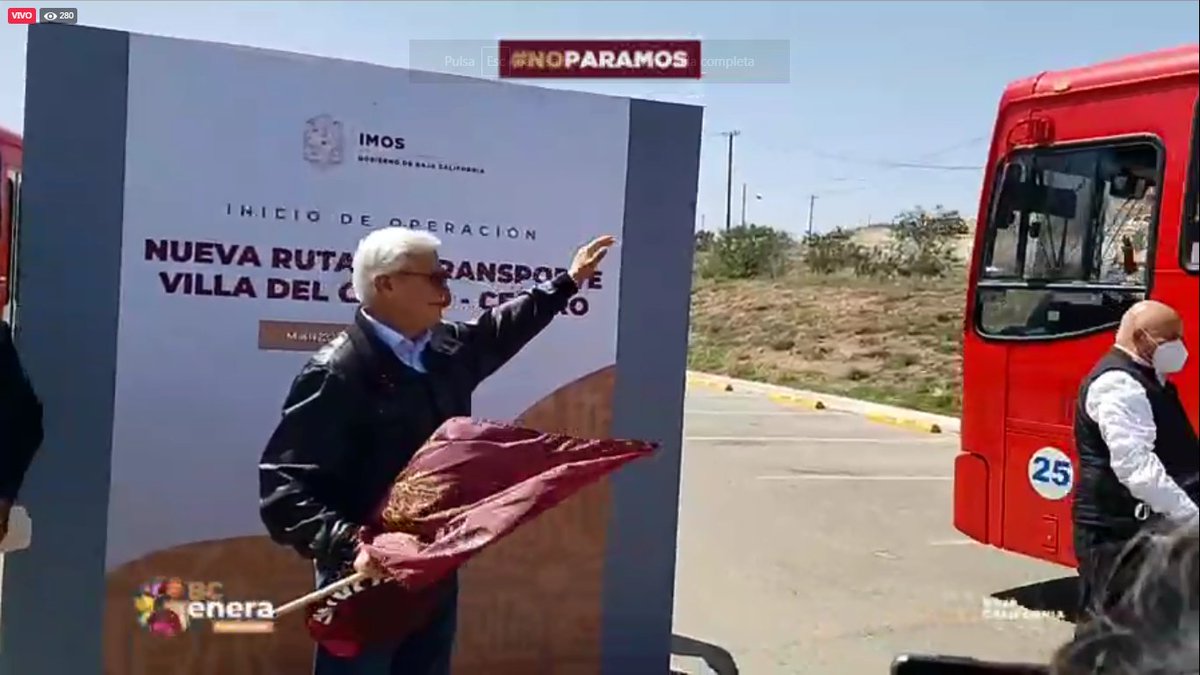Jaime_BonillaV's tweet photo. 🔴 #EnVivo | Damos banderazo de salida a nueva ruta del servicio de transporte público en la modalidad de transporte masivo del Instituto de Movilidad Sustentable @BC_IMOS.
https://t.co/N18KxQdsRz
#BCGenera #MovilidadSustentable https://t.co/PBssM27Z37