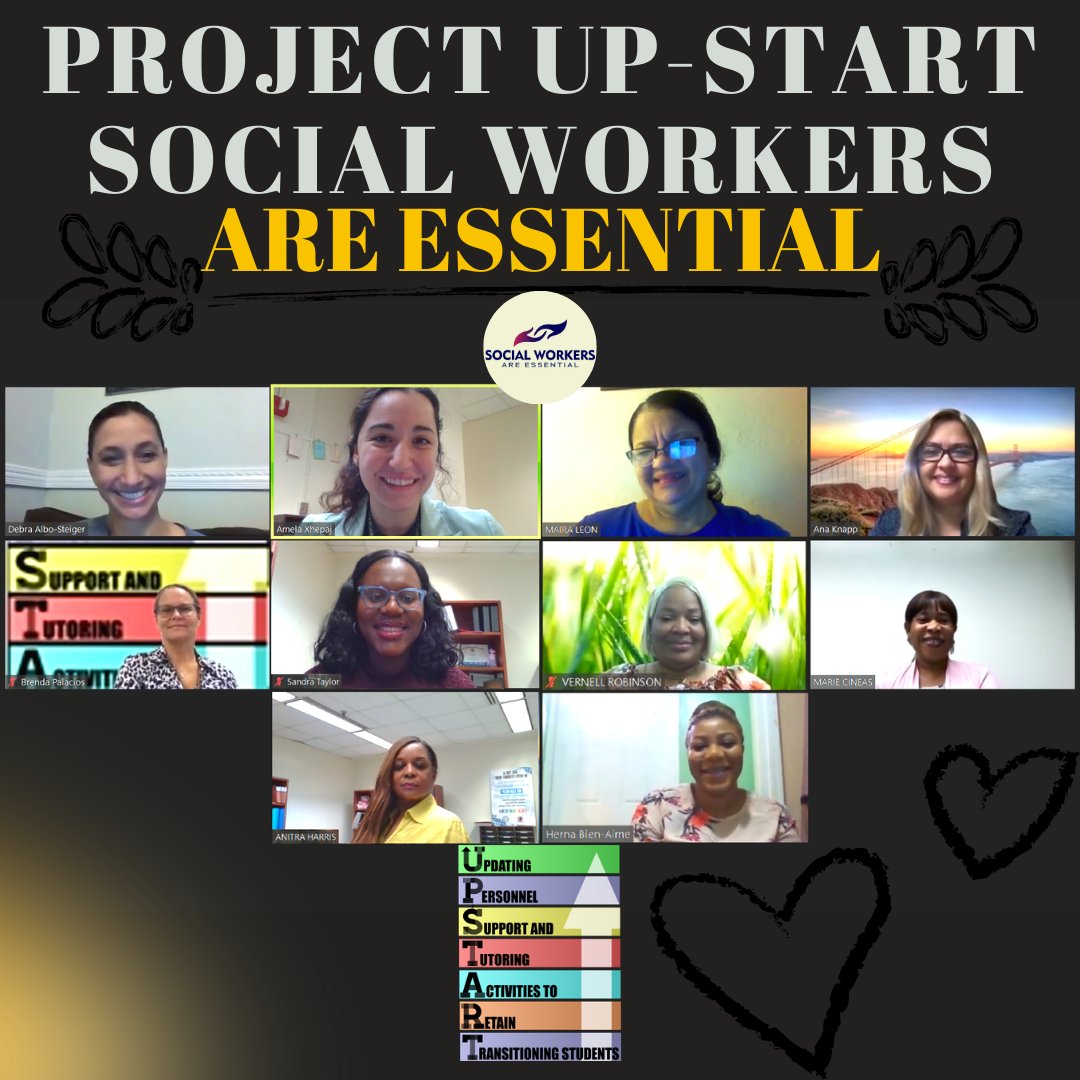 ProjectUPSTART's tweet photo. As #SocialWorkMonth comes to a close, we recognize one last time @ProjectUPSTART #EssentialSocialWorkers. Thank you @MiamiSup for honoring #MDCPSSocialWorkers throughout March! We all work together to help our @MDCPS #UPSTARTStudents succeed both inside & outside the classroom! https://t.co/cPggwCyFbd
