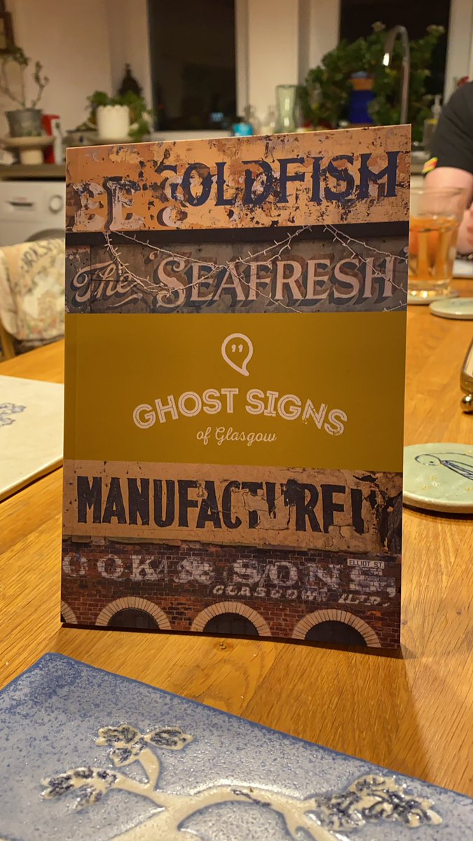 Well chuffed with my ghost signs book 😊 thank you v much @ghostsignsgla