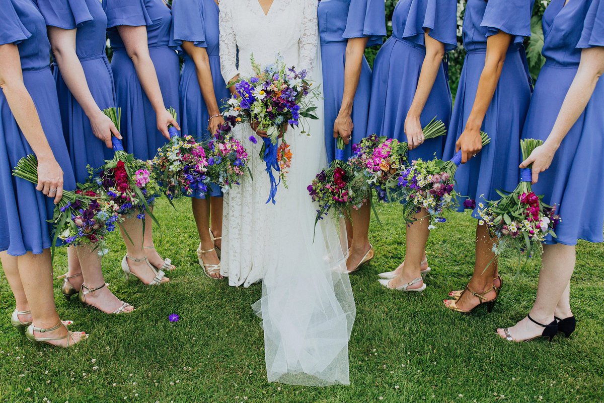 elmorecourt's tweet photo. Green &amp; blue hues for bridesmaids are a winner this year. What colour are you going for? Here’s some more trends we’re spying: https://t.co/hfDE3UDbG1 #weddinghour #WeddingWednesday https://t.co/MAj29k13ZG