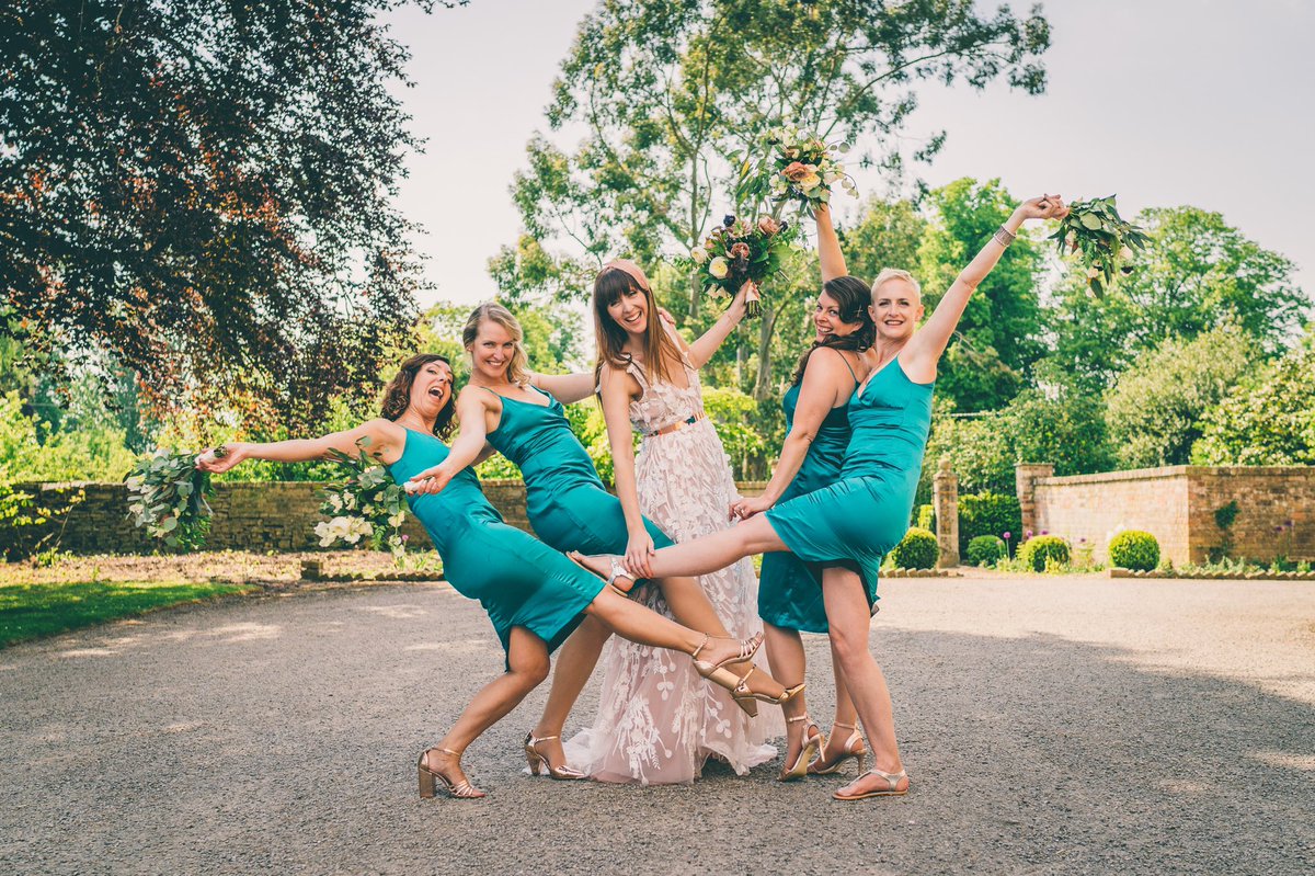 Green &amp; blue hues for bridesmaids are a winner this year. What colour are you going for? Here’s some more trends we’re spying: elmorecourt.com/journal/spring… #weddinghour #WeddingWednesday