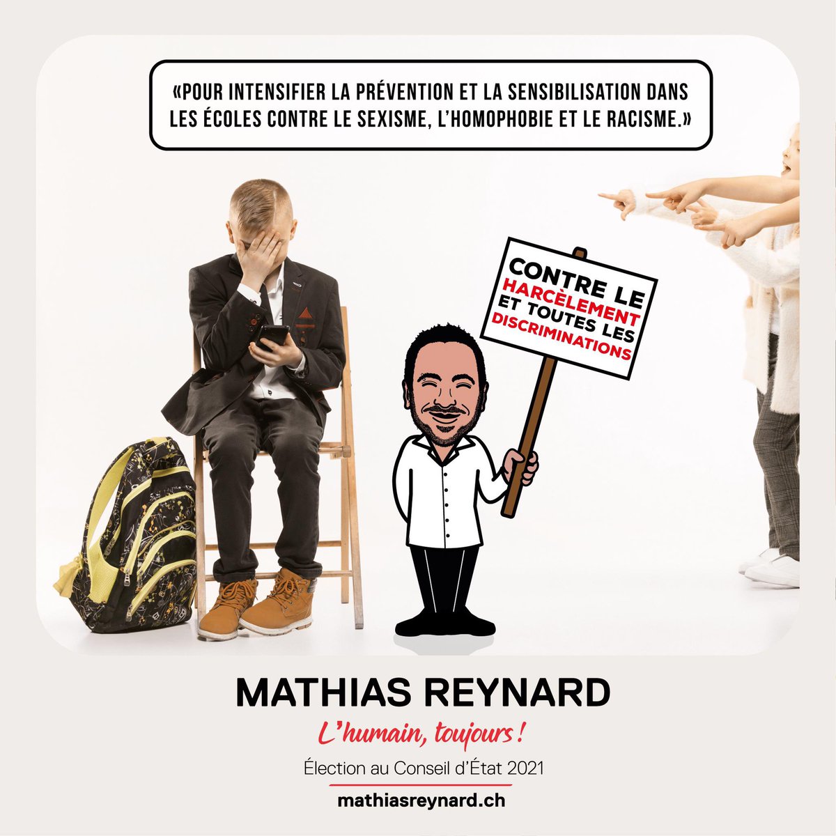 MathiasReynard's tweet photo. 🗳Demain, dernier jour pour voter en courrier A !
Mobilisons-nous pour assurer la présence d’une sensibilité de gauche au Conseil d’Etat :
👉 pour renforcer les mesures contre les violences domestiques
👉pour intensifier la prévention contre le sexisme, l'homophobie et le racisme https://t.co/d8iQmrGa9a