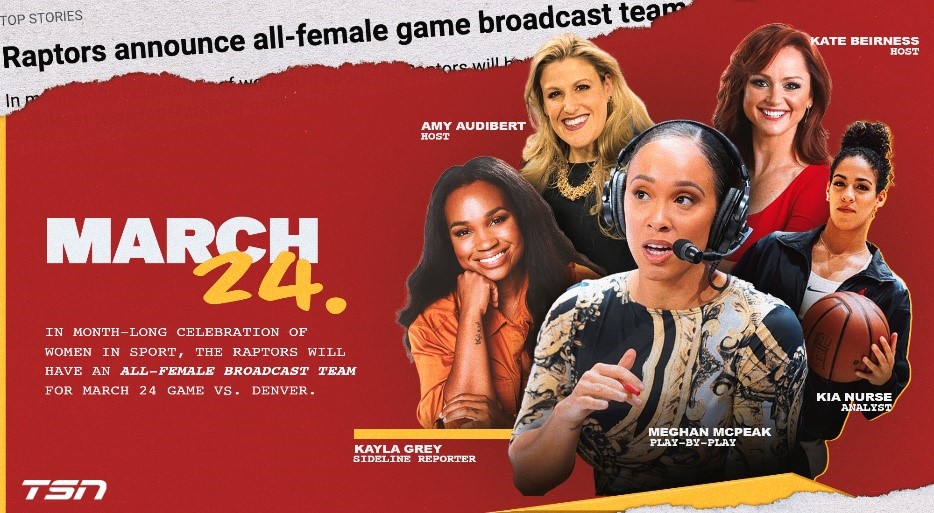 britttalmeida's tweet photo. Tonight, we make Raptors history ♀️ @TSN_Sports https://t.co/7qiDb3aAK6