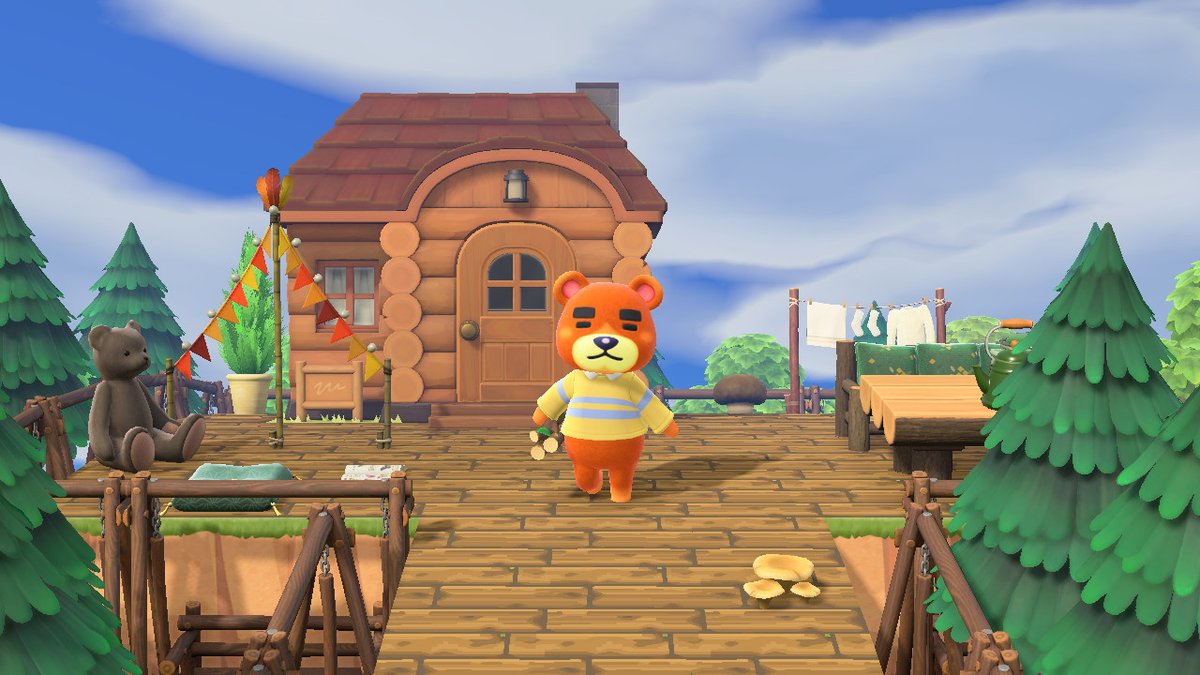 _acnhzoe's tweet photo. Teddys tree house #AnimalCrossing #ACNH #NintendoSwitch https://t.co/duxlEqJ7hF