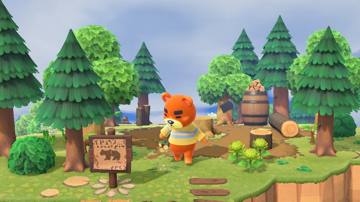 _acnhzoe's tweet photo. Teddys tree house #AnimalCrossing #ACNH #NintendoSwitch https://t.co/duxlEqJ7hF