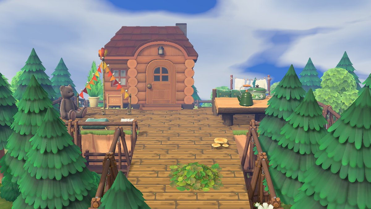 _acnhzoe's tweet photo. Teddys tree house #AnimalCrossing #ACNH #NintendoSwitch https://t.co/duxlEqJ7hF