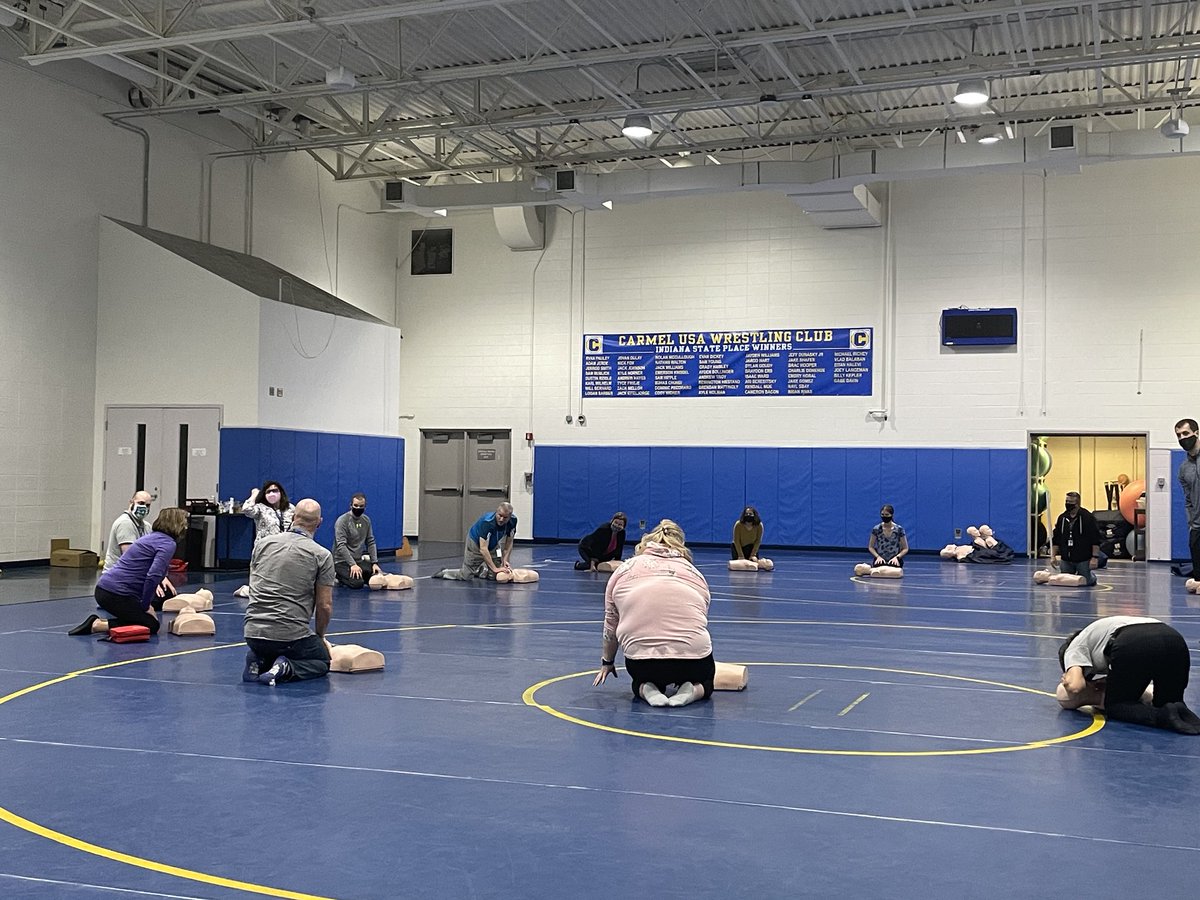 CPR skills testing for staff #cprsaveslives
