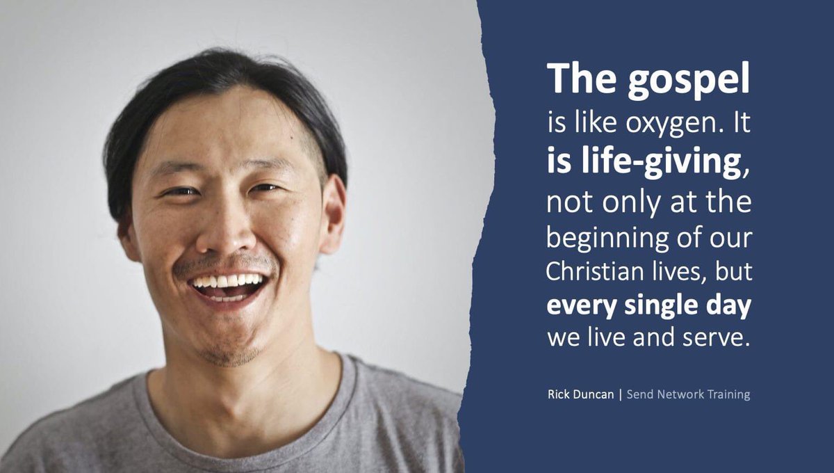 sendvancouver's tweet photo. "The gospel is like oxygen. It is life-giving, not only at the beginning of our Christian lives, but every single day we live and serve." - Rick Duncan
#SendNetworkTraining #SendVancouver #SendNetworkCanada https://t.co/GPZEsHg0Sa
