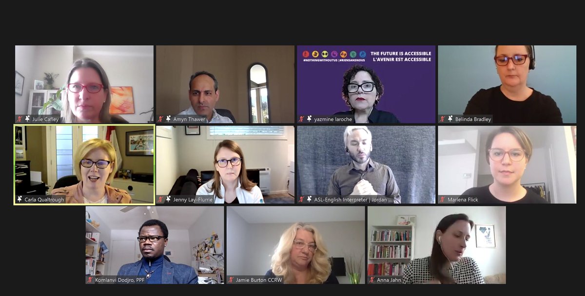 Inspiring panel today with <a href="/ppforumca/">Public Policy Forum</a> on taking a disability inclusive approach to employment. It was great to speak on such a critical part of our inclusive recovery, and listen to the informed ideas from <a href="/yazminelaroche/">Yazmine Laroche</a> <a href="/jennylayfluffy/">Jenny Lay-Flurrie</a> (<a href="/Microsoft/">Microsoft</a>) and Amyn Thawer (<a href="/LinkedIn/">LinkedIn</a>).