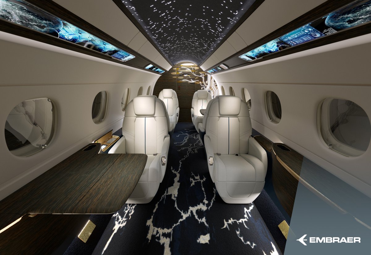 embraer's tweet photo. On our today's #WallpaperWednesday, we show the #Praeterra concept design, which combines sophistication, technology and sustainability. Download the images: https://t.co/YutF1Ke7Fo #EmbraerStories #WeAreEmbraer https://t.co/xvATJfwwn7