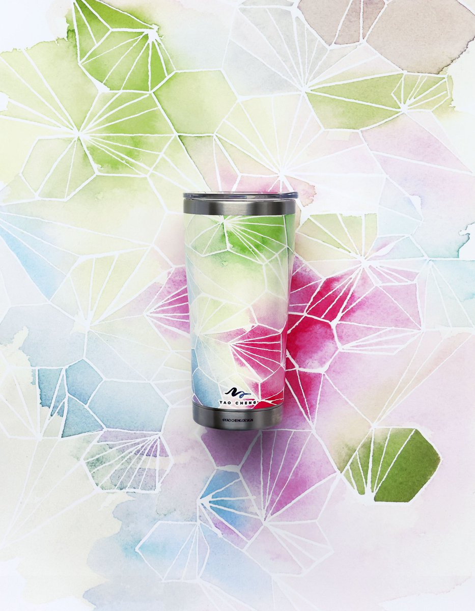TervisTumbler's tweet photo. From canvas to Tervis: artist-entrepreneur @YaoChengDesign adds her unique touch to designs for Tervis. She's one reason that we celebrate Women's History Month year-round. #WomensHistoryMonth #ArtistSeries #Tervis #YaoChengDesign https://t.co/XwA402WXj9