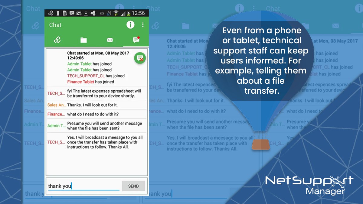 NetSupportICorp's tweet image. Connect with your users, provide support and keep them informed all from your phone or tablet using NetSupport Manager! Find out more about using NetSupport Manager on mobile at mvnt.us/m1201612 #MobileSupport #RemoteControl #ITTools