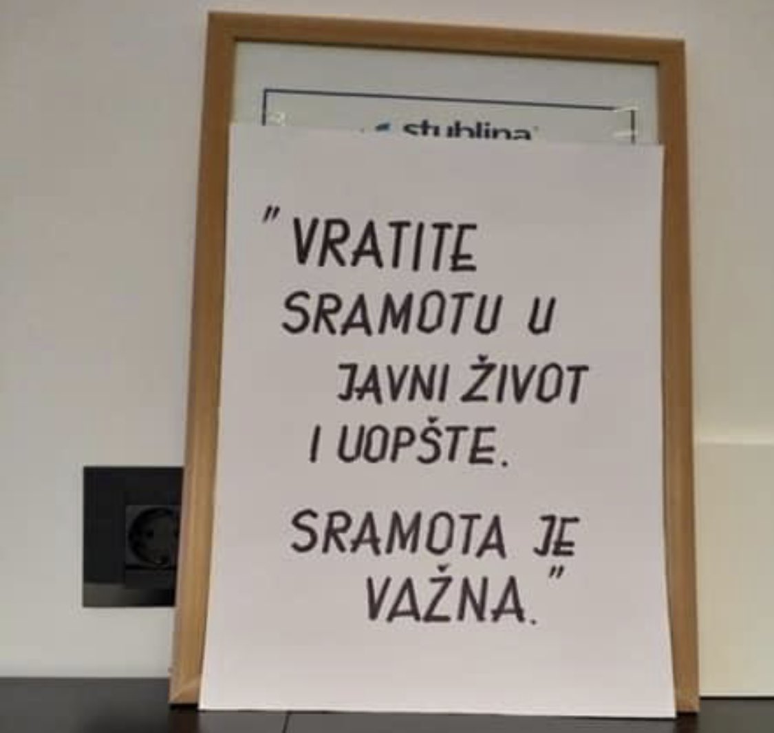 Sramota je važna.