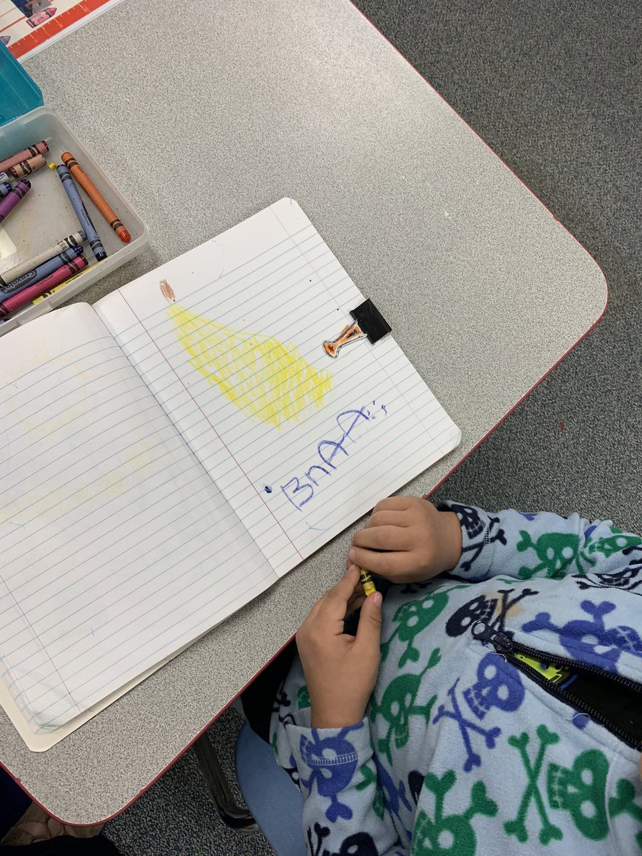 BacaWest's tweet photo. High-Quality PK includes writing workshop where the teacher models and students write independently. #bisdELS @SFAGators @RitaC11900705 https://t.co/6t05eUYG6E