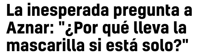 Aznar no ha dado la cara.