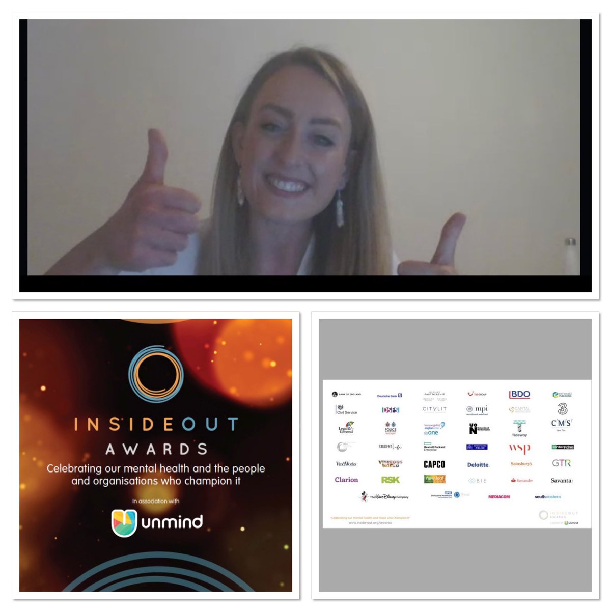 hrgirlx's tweet photo. Proud that the team @ClarionLaw has been recognised for our #Wellbeing initiatives. Well done to all the nominees who champion employee well-being  #MHFA #insideoutawards #BeingClarion 💜 https://t.co/cVuKOnb3tR