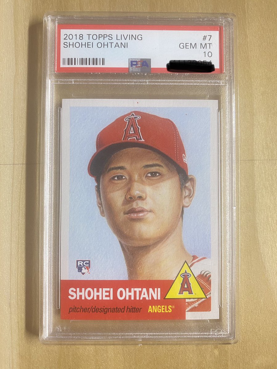 CardsZombie's tweet photo. To be entered to #win this 2018 Topps Living Set #PSA #GemMint 10 #ShoheiOhtani you need to #Follow @CardsZombie , #Retweet this tweet &amp; #Tag someone. 

Random drawing this Saturday Eve / #Winner will be DMed &amp; #card mailed out 3/29/21 #BMWT

#GIVEAWAY #Topps #TheHobby #MLB #RC https://t.co/vR9FF5u4f2