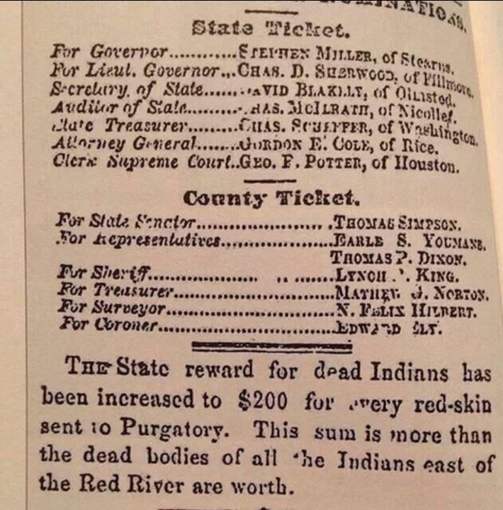 "Those redskins were ripped from native heads, ripping apart families, tribes, the very essence of our tribal cultures.Redskins. Grotesque in every sense of the word." https://www.esquire.com/news-politics/news/a29318/redskin-name-update/