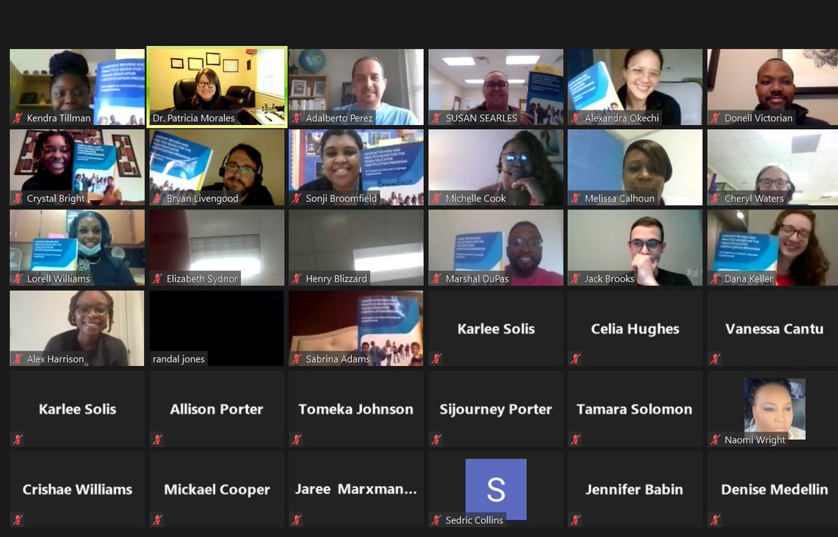 drpatmorales's tweet photo. I had the pleasure to work with an outstanding group of educators from Houston ISD today! They scored 100% on their practice tests!! #ESL154 #ESLsupplemental #TExES154 @HoustonISD @Jererita_Wilson https://t.co/1nOvSmIkYE