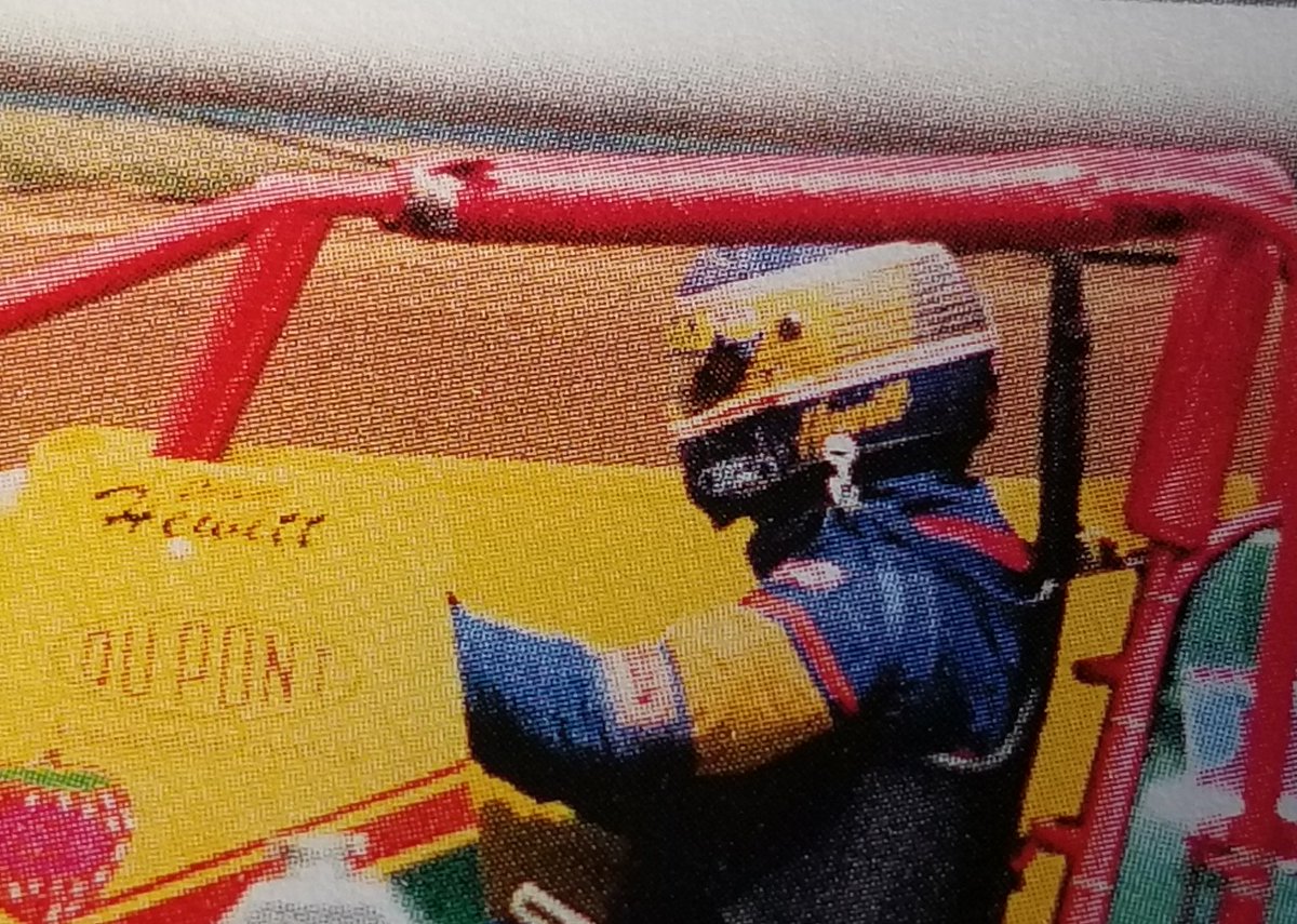 barrracing21's tweet photo. Ryan's new throw back suit showed up today. To complete the tribute to some Ohio legends. The helmet is a copy of Jack Hewitt's and the suit is a copy of Rick Ferkel's.  Thank you Metalbrite Polishing, and Simpson Race Products.
#mysimpson #teamsimpson https://t.co/kqClDHX0H3