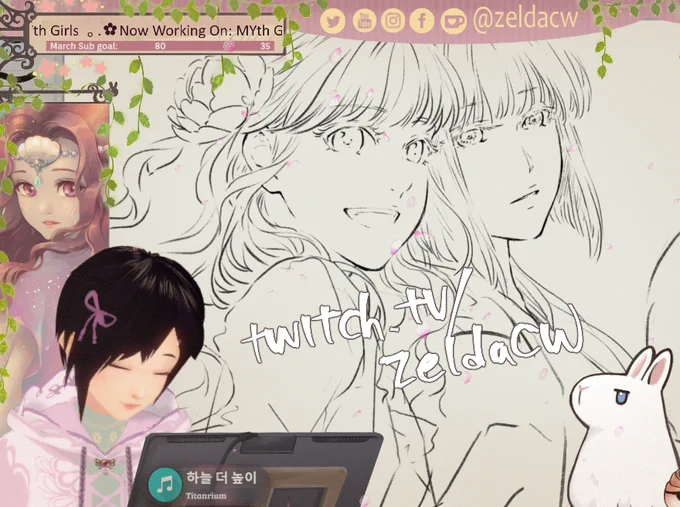 art live stream :3
finish drawing my MYth girls and ...maybe more OvO+ 