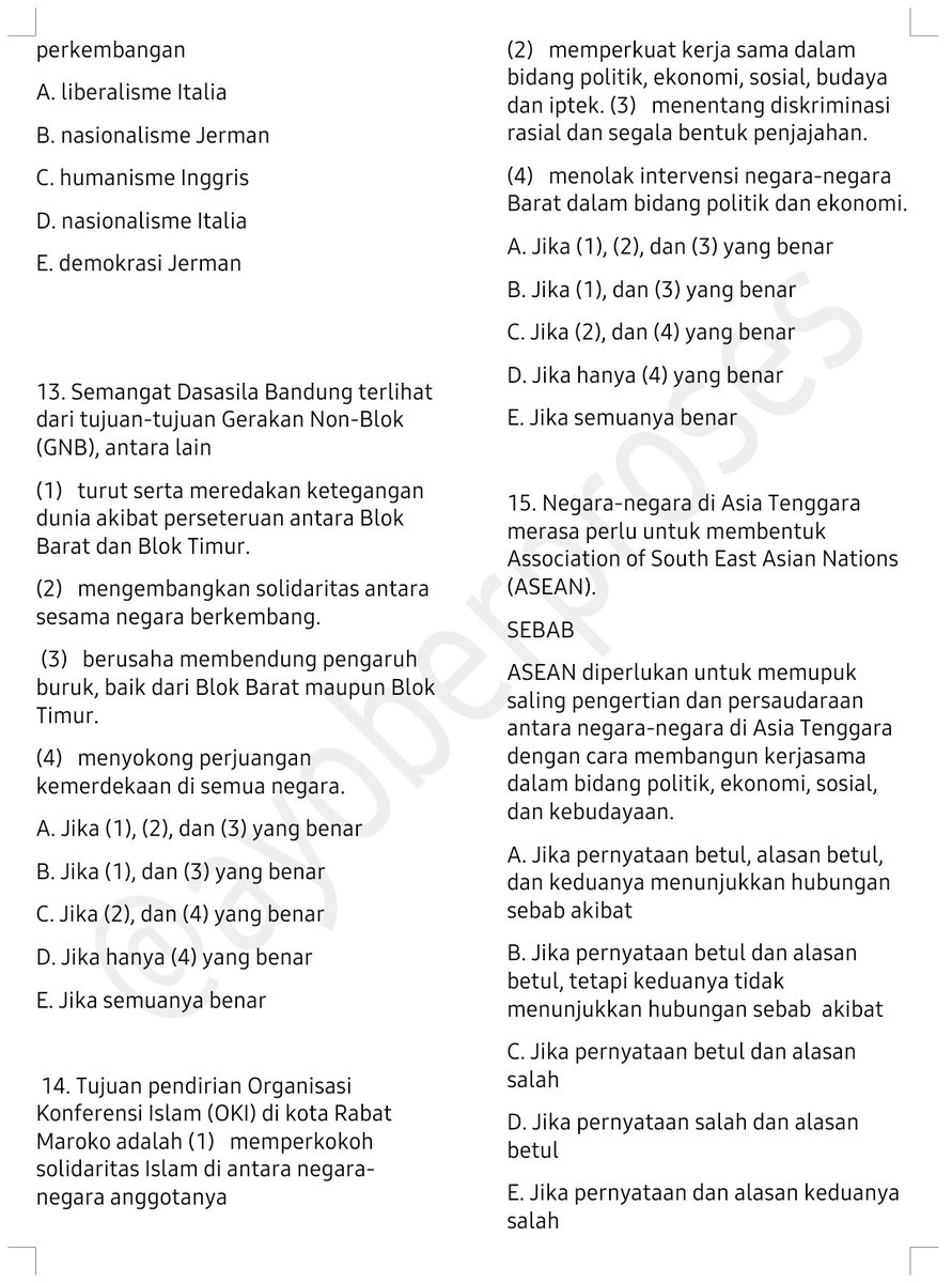 ayoberproses's tweet photo. Hari ini aku share soal Sejarah nih buat nambah latsol kalian
-
-
15 Soal Sejarah https://t.co/1B3PdD1OlU