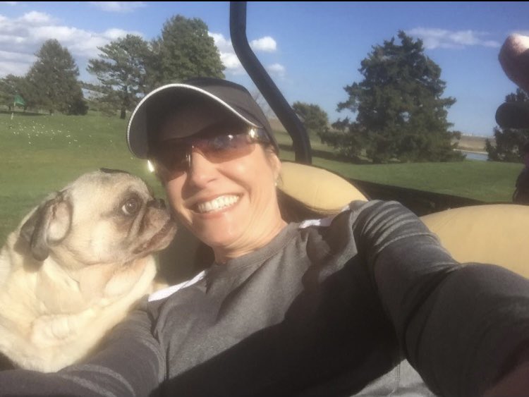 SmileyGolf7's tweet photo. @Zwignall523 Nothing like the love of a four legged fur-ever friend.  Especially one who loved being on the golf course with me.  Pugster crossed The 🌈 Bridge in my arms on New Year’s Day and was fortunate to spend a lot of his 17 1/2 years on a few golf courses outside of Atlantic City. https://t.co/Mzw3SfrIGp