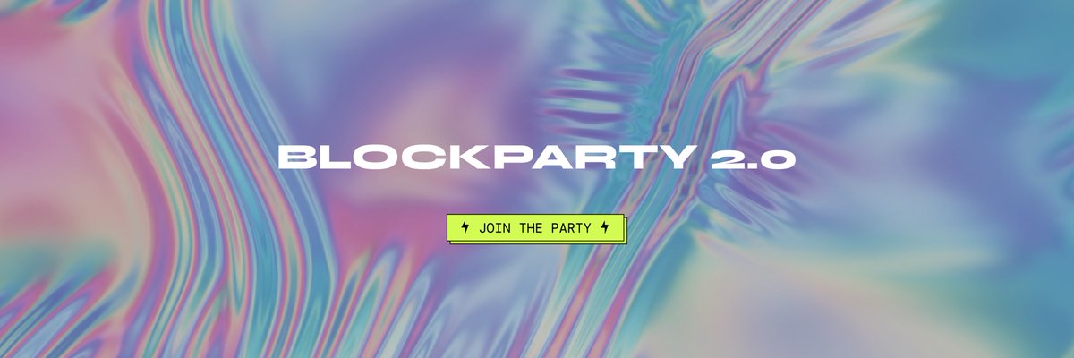 onesource_io's tweet photo. Blockparty 2.0 is here! New site design, new functionality, and a new vision, all anchored around our new artist storefronts.

Drops and artist onboarding begin next week.

Check out the new site and register if you haven't 👇

https://t.co/IzfczMaXvQ https://t.co/ePT0GnIQ1H