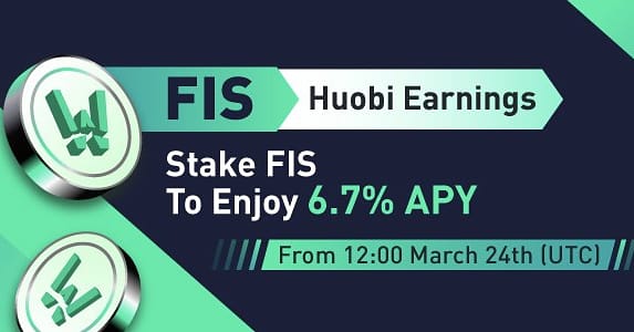 Cassyokwy's tweet photo. Hi everyone, $FIS #Flexible Earnings Campaign is live on #Huobi Global Exchange 🔥💯%✔️.
During this campaign period, Huobi users can deposit $FIS tokens to enjoy an #annualized return of around 6.7%.
For More info 👇
▶️ Huobi Global Announcement
https://t.co/jkfHP4s2hf https://t.co/VHarnVl6YT