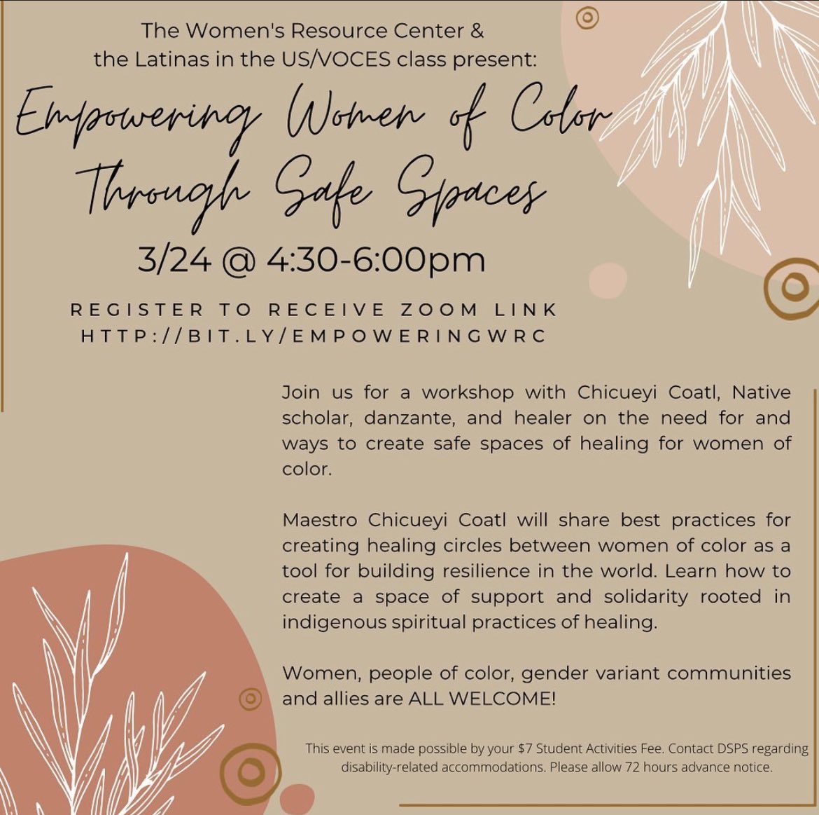 CCSF_WRC's tweet photo. Hi all! We are having our healing event tonight! It is from 4:30-6:00pm. Please register for the link, it’ll be in our linktree ❣️✨ https://t.co/2AZK8IBygG