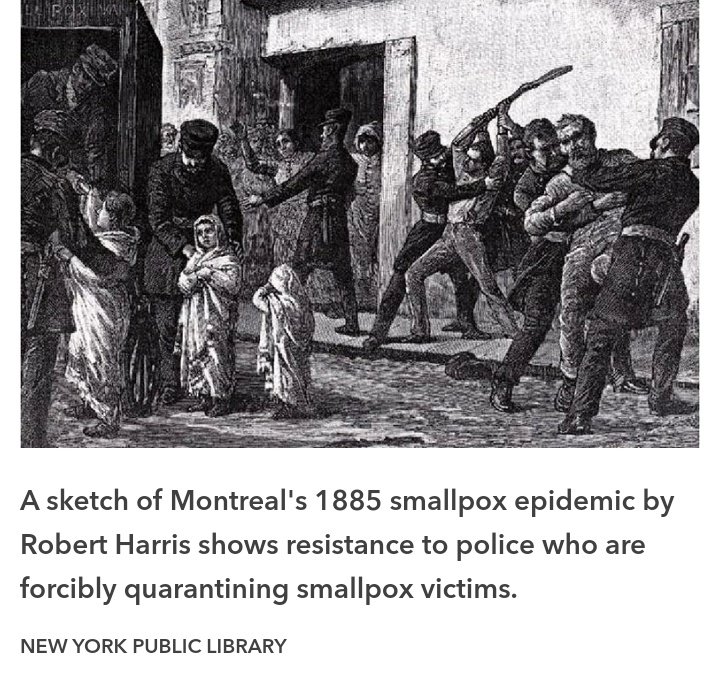 "Smallpox would not be introduced north of what is today Mexico for another century. French & British settlers brought the disease to the fledgling New France and New England colonies, followed by Dutch traders who would..spread it north & west" https://www.canadashistory.ca/explore/science-technology/a-pox-on-our-nation