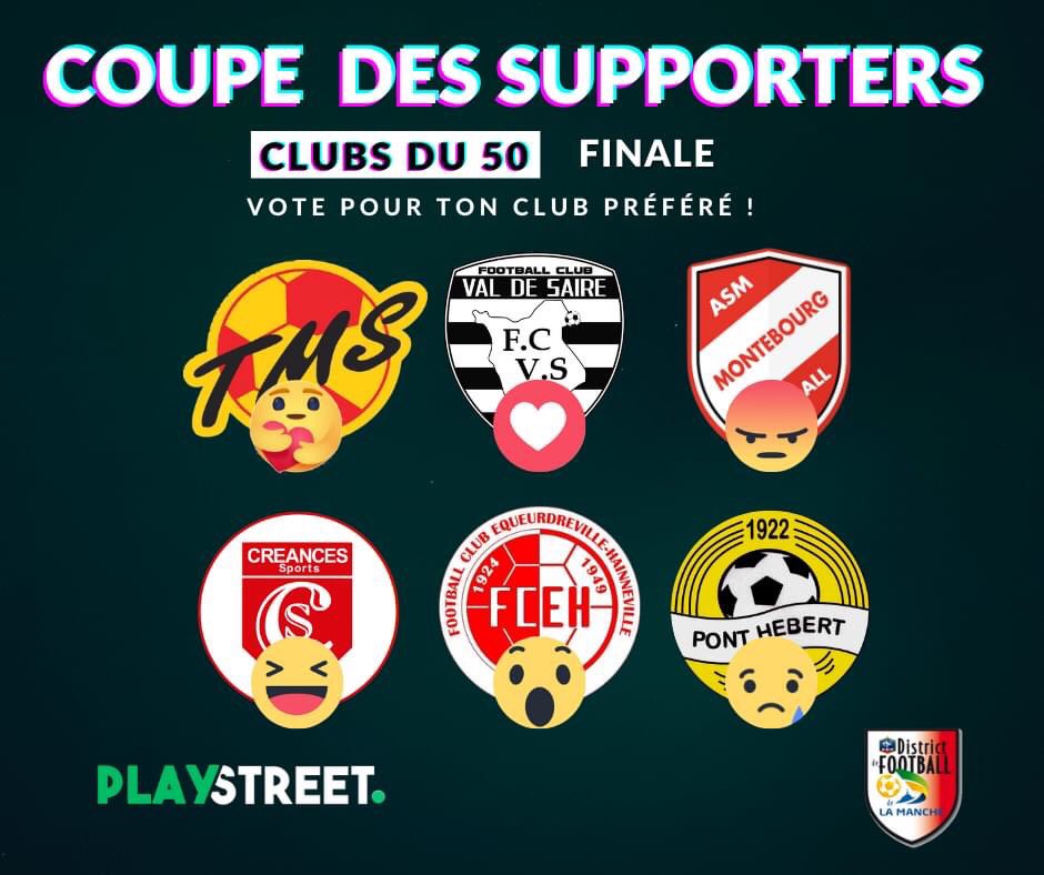 Si vous pouvez aller réagir à la publication Facebook avec le ❤️ ça aiderait mon club à avoir du nouveau matériel pour les jeunes joueurs 🙏⚽️

 facebook.com/PlayStreetOffi…