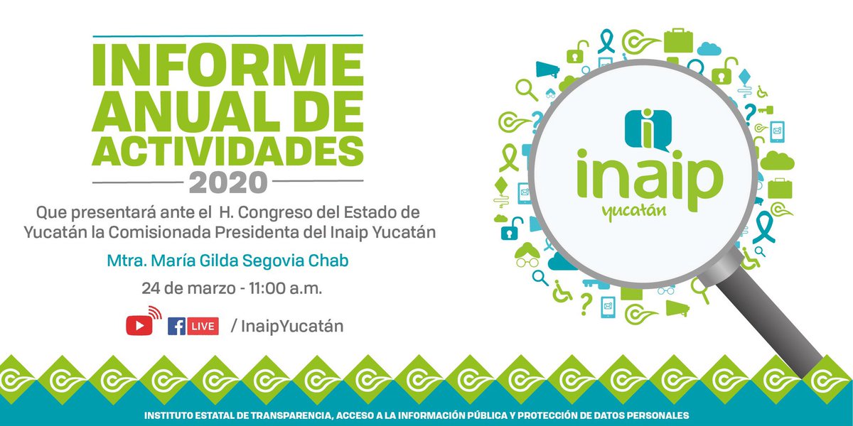 Infoem's tweet photo. El Pleno del Infoem se suma a las felicitaciones para la Comisionada Presidenta @GildaSegovia4, los Comisionados @AldrinBC y @CarlosPavonD y a todo el equipo que labora en el @Inaip, por la presentación del #InformeInaip2020 ante el @CongresoYucatan. https://t.co/kuMdmHYPPY