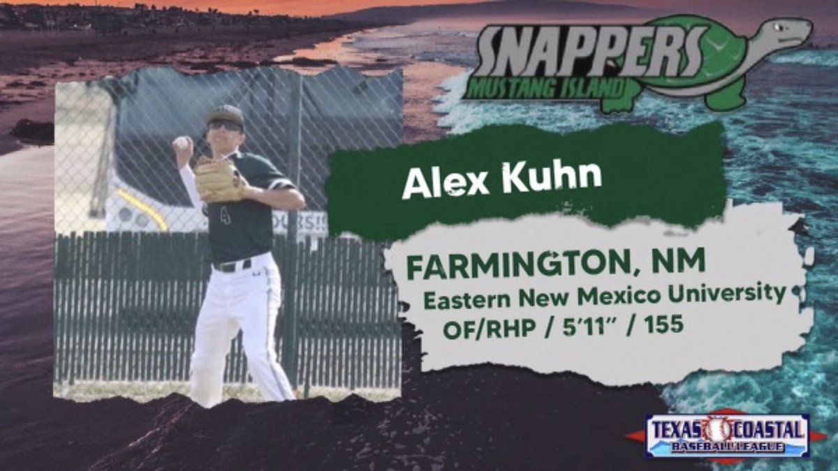 MustangSnappers's tweet photo. Welcome to the Snappers Alex!
@akuhn55
@ENMUBaseball
#Snapem https://t.co/tWsZIzO5yW