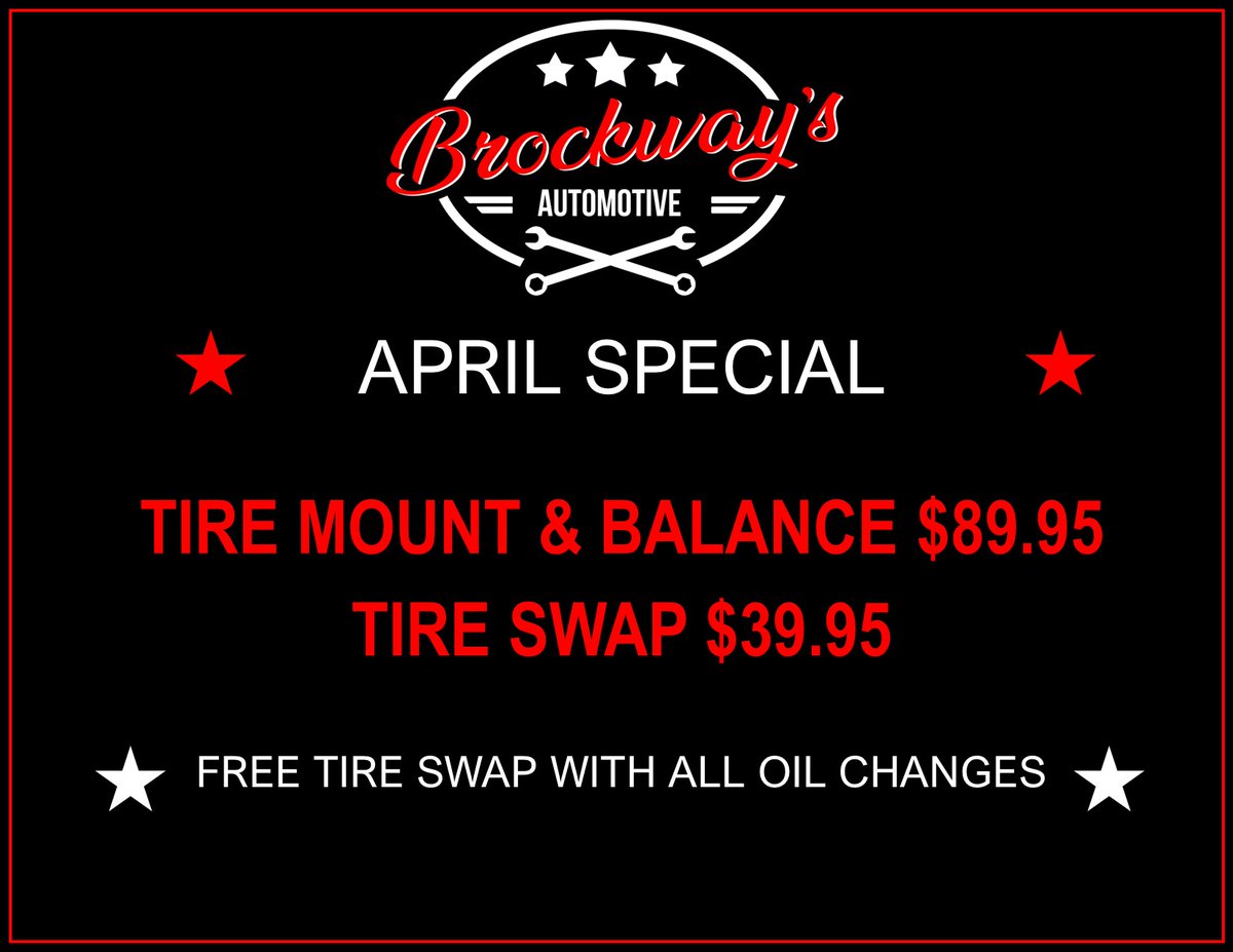 BrockwaysAutom1's tweet photo. April Special!!!

#ShopLocal #familybusiness #airdrie #mechanic #honest #WeCare #SupportLocal https://t.co/NDezqfrdBZ