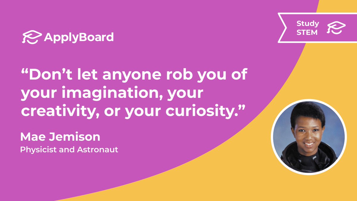 ApplyBoard's tweet photo. Women need more role models and leaders in STEM.
The #STEMforChange Scholarship Program awards merit-based scholarships worth a combined C$100,00 to women applying to STEM programs for Fall 2021.
Stay tuned for more details and learn about the program: https://t.co/yqRoNEuU2D https://t.co/QNzdPHwGYj