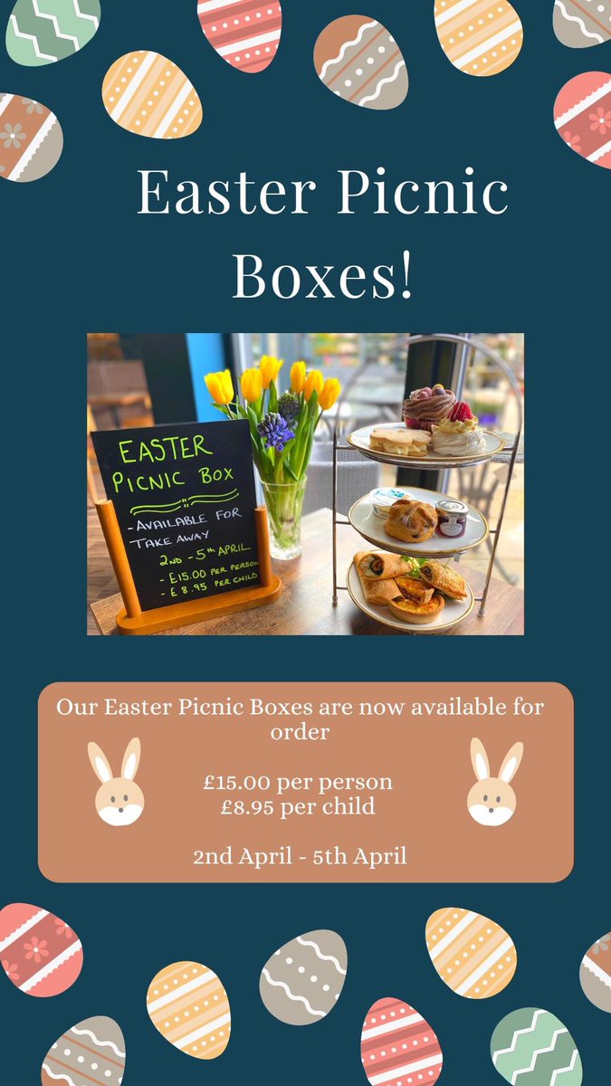 Are you looking for something different to do this Easter? 🐰
Maybe you're having a think about an outdoor catch up with friends? 🐣
Well don't miss out on our takeaway Easter Picnic Boxes! 😯 😋 🥳 
🐰 🐣 To order call 01479 851359 or email katrina@speysidecentre.com
🐣 🐰