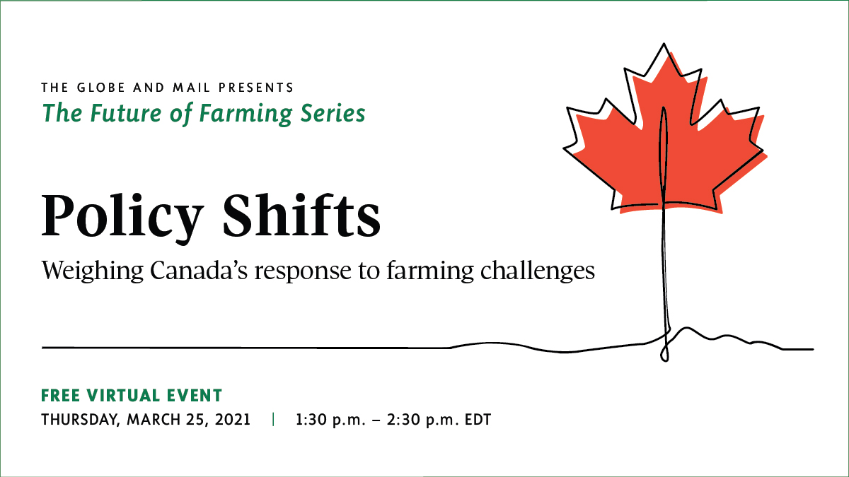Farmers in Canada face a range of challenges including debt, labor shortfalls and trade disputes.I'll be speaking during a @theglobeevents webinar looking at the most critical risks to Canadian farming on March 25.
 
Sign up: bit.ly/2OXb8RA
 
#FutureofFarmingSeries