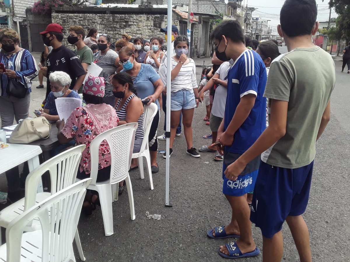 IndConLasso's tweet photo. Se realizó Brigada Médica en Coordinación con el Equipo Presidencial del Guayas y el Frente de Dirigentes Populares, en las calles El Oro y la 42 Ava, se realizaron pruebas de Covid-19, atención en medicina general y medicina gratuita.
#EncontrémonosParaLograrlo
@KAROLURIBEVELEZ https://t.co/LPW31hb05N