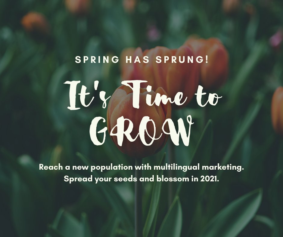 Syntes's tweet photo. Grow your business in 2021 by #translating your #marketing messages to reach a whole new population! Customers WANT your product. Make sure they understand how to get it! https://t.co/wAGb6xT5mY