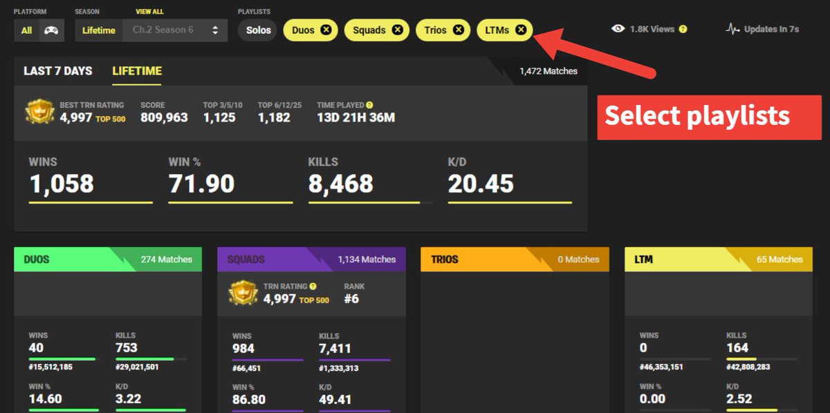 Fortnite Tracker On Twitter We Now Support Trios Ltms Use The Playlist Selector Demonstrated Below Please Note Trios Will No Longer Be Included In Squads So It Won T Match In Game Does Trios Count Towards Your Stats In Fortnite Does Trios Count Towards Your Stats In Fortnite Fortnite Tracker On Twitter We Now Support Trios Ltms Use The Playlist Selector Demonstrated Below Please Note Trios Will No Longer Be Included In Squads So It Won T Match In Game