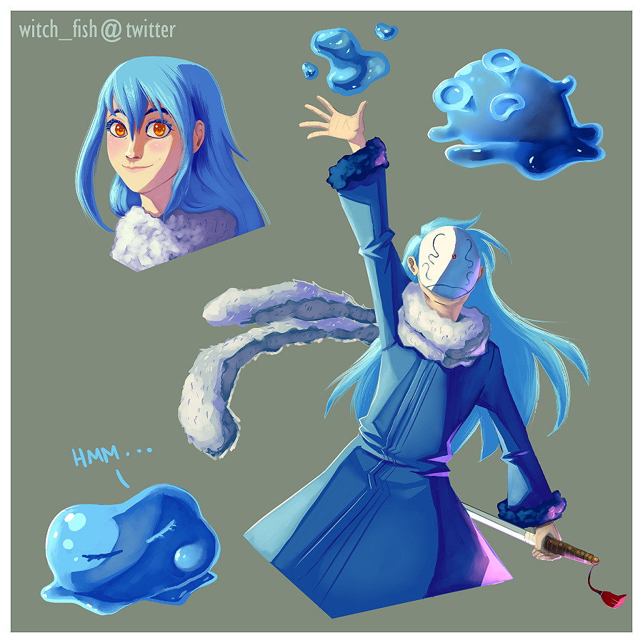 witch_fish's tweet photo. slime isekai is pretty good https://t.co/QvIRCcLayI