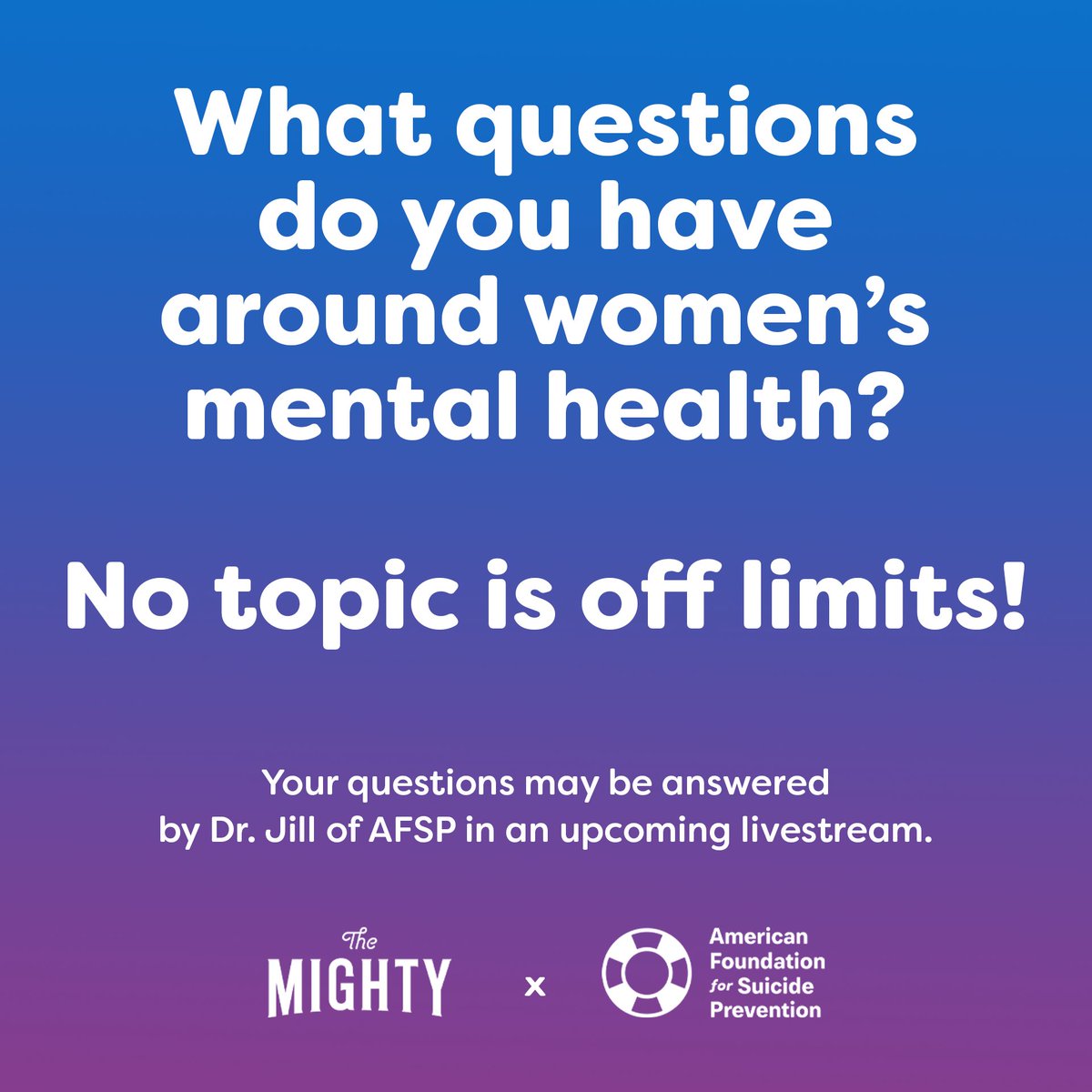 American Foundation for Suicide Prevention tweet media