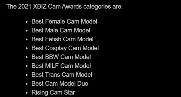 🏆🏆It's Awards Season!🏆🏆

Who should we nominate for the annual @Xbiz Awards?? Tell us here! https://t